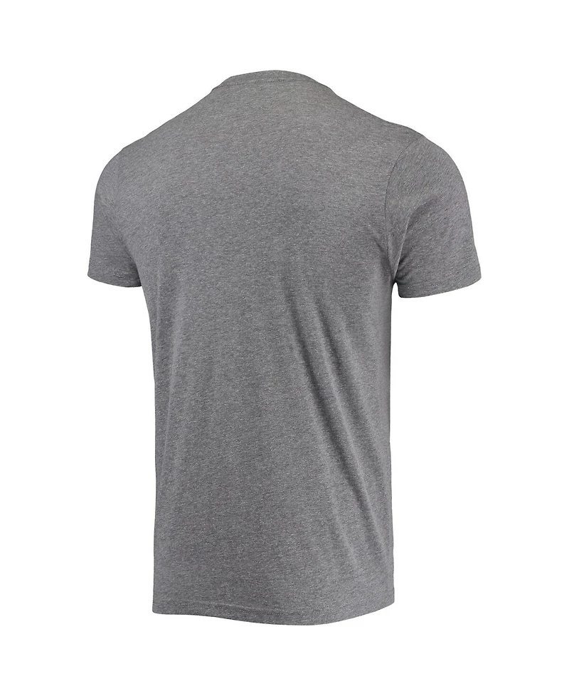 Men's Sportiqe Heathered Gray Brooklyn Nets Moments Mixtape Comfy Tri-Blend T-shirt