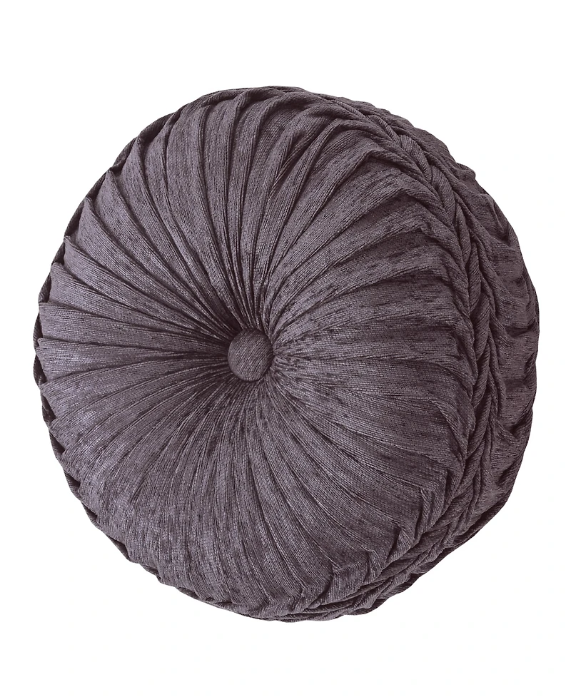 Five Queens Court Dominique Tufted Decorative Pillow, 15" Round