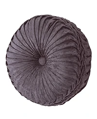 Five Queens Court Dominique Tufted Decorative Pillow, 15" Round