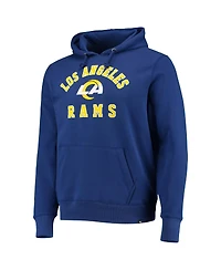 Men's '47 Brand Royal Los Angeles Rams Varsity Arch Pullover Hoodie
