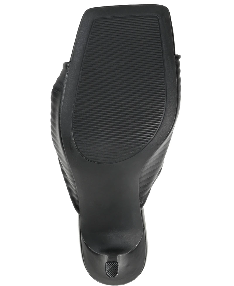 Journee Collection Women's Greer Pleated Sandals