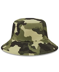 Men's New Era Camo Chicago Cubs 2022 Armed Forces Day Bucket Hat