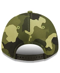 Men's New Era Camo Oakland Athletics 2022 Armed Forces Day 9FORTY Snapback Adjustable Hat