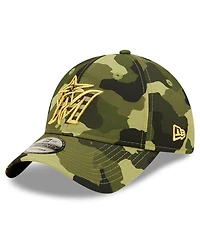 Men's New Era Camo Miami Marlins 2022 Armed Forces Day 9Twenty Adjustable Hat