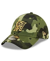 Men's New Era Camo Miami Marlins 2022 Armed Forces Day 39Thirty Flex Hat