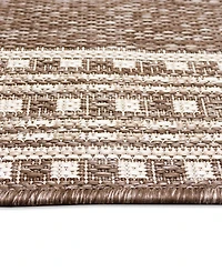 Liora Manne' Malibu Etched Border 3'3" x 4'11" Outdoor Area Rug