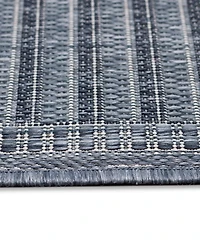 Liora Manne' Malibu Simple Border 7'10" x Square Outdoor Area Rug