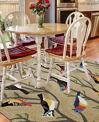Liora Manne' Frontporch Birds 5' x 7'6" Outdoor Area Rug
