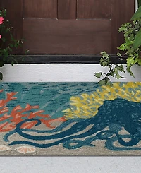 Liora Manne' Frontporch Octopus 2' x 3' Outdoor Area Rug