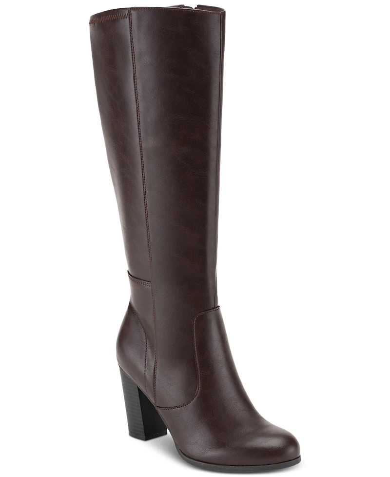 Style & Co Women's Addyy Knee High Extra Wide Calf Dress Boots, Created for Macy's