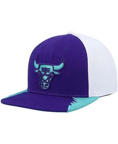 Men's Mitchell & Ness Purple Chicago Bulls Day 5 Snapback Hat