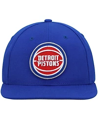 Men's Mitchell & Ness Blue Detroit Pistons Ground 2.0 Snapback Hat