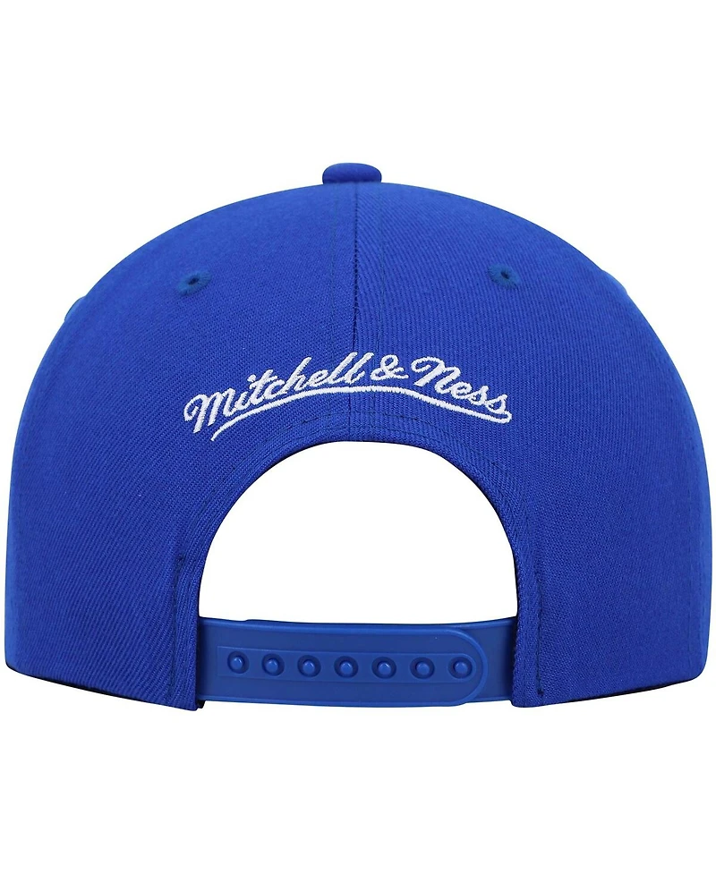 Men's Mitchell & Ness Blue Washington Bullets Hardwood Classics Team Ground 2.0 Snapback Hat