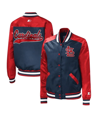 Women's Starter Navy St. Louis Cardinals The Legend Full-Snap Jacket
