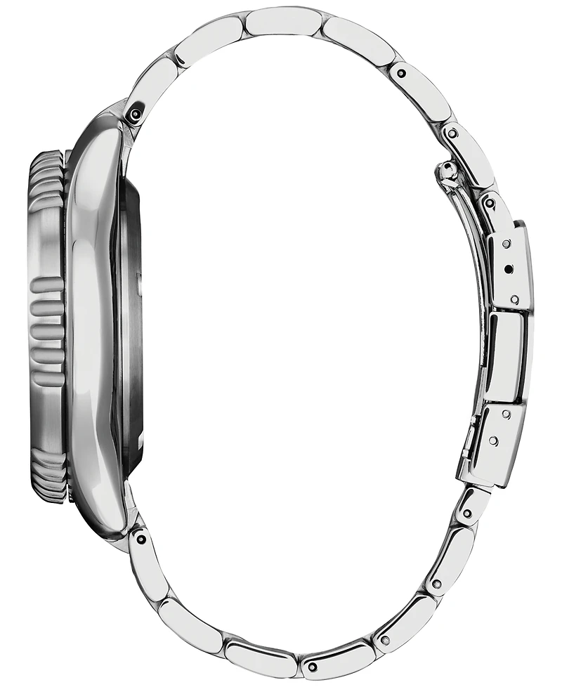 Citizen Men's Promaster Automatic Dive Silver-tone Stainless Steel Bracelet Watch, 44mm