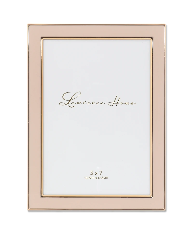 Metal and Enamel Picture Frame, 5" x 7"