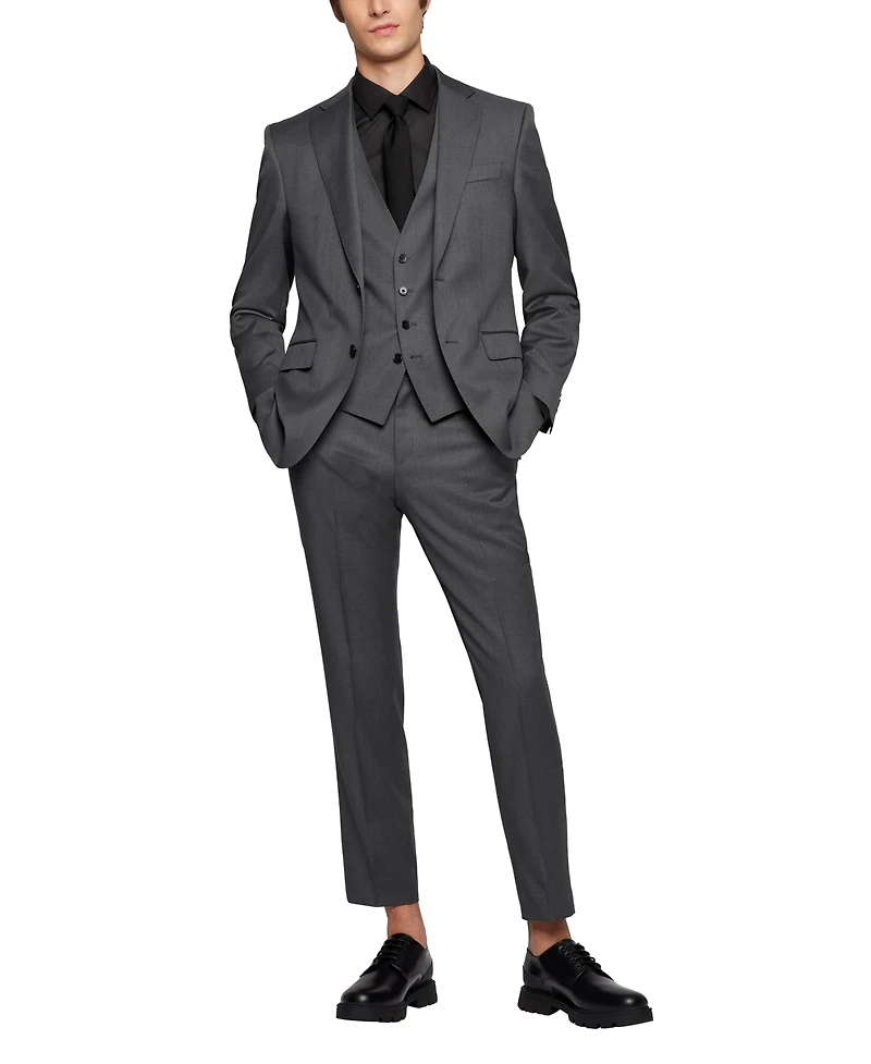 Boss by Hugo Men's Virgin-Wool Serge Slim-Fit Vests