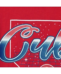 Big Girls Red Chicago Cubs Bleachers T-shirt