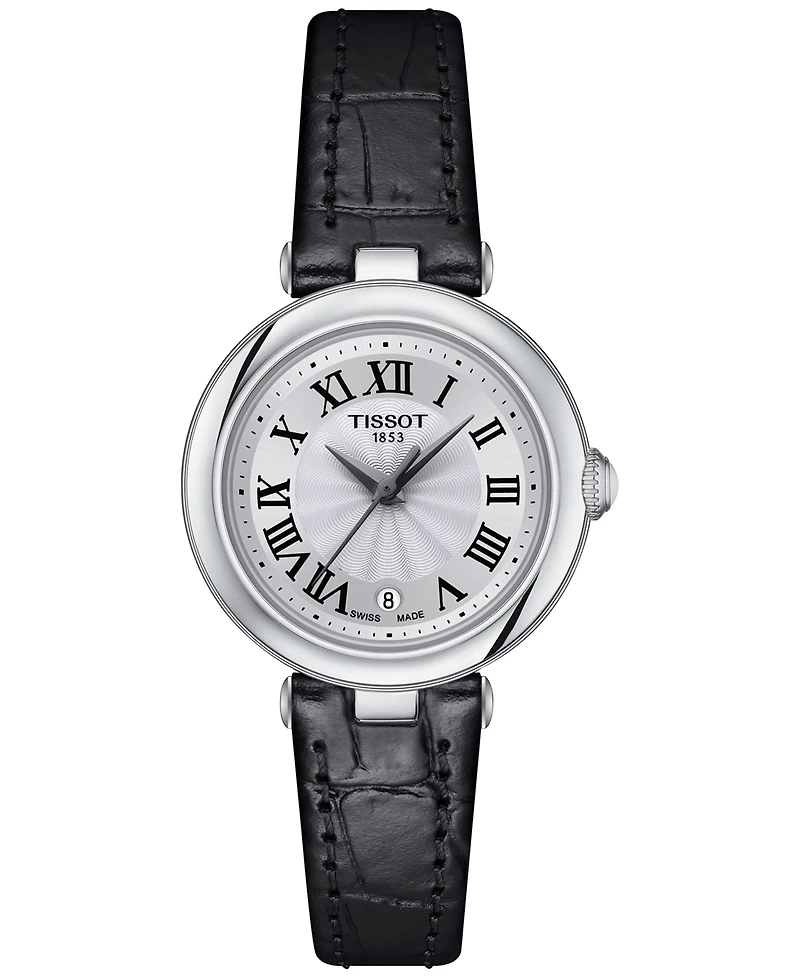 Tissot Women's Swiss Bellissima Black Leather Strap Watch 26mm