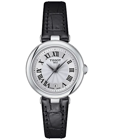 Tissot Women's Swiss Bellissima Black Leather Strap Watch 26mm