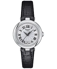 Tissot Women's Swiss Bellissima Black Leather Strap Watch 26mm