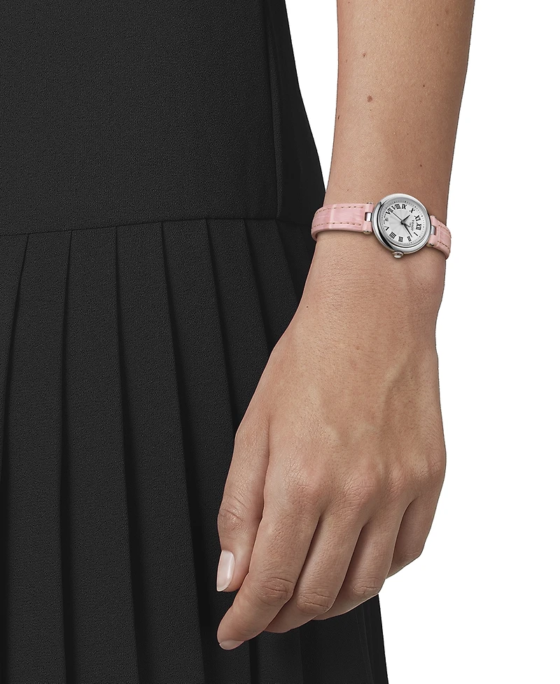 Tissot Women's Swiss Bellissima Small Lady Pink Leather Strap Watch 26mm