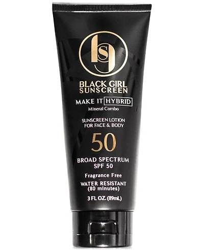 Black Girl Sunscreen Make It Hybrid Sunscreen Spf 50, 3 oz.