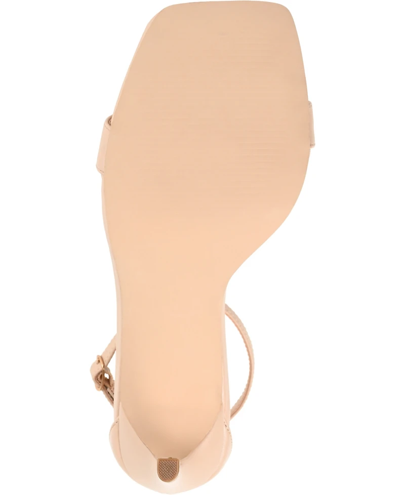 Journee Collection Women's Everton Ankle Strap Stiletto Sandals and Pouch Set