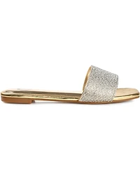 Journee Collection Women's Grayce Rhinestone Flat Sandals