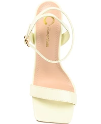 Journee Collection Women's Dorian Stiletto Square Toe Sandals