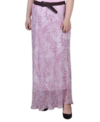 Ny Collection Plus Chiffon Maxi Skirt