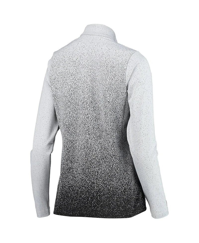 Women's Antigua White, Black Philadelphia Flyers Guide Desert Dry Full-Zip Jacket