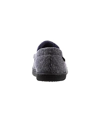 Isotoner Men's Preston Heather Knit Moccasin Slippers