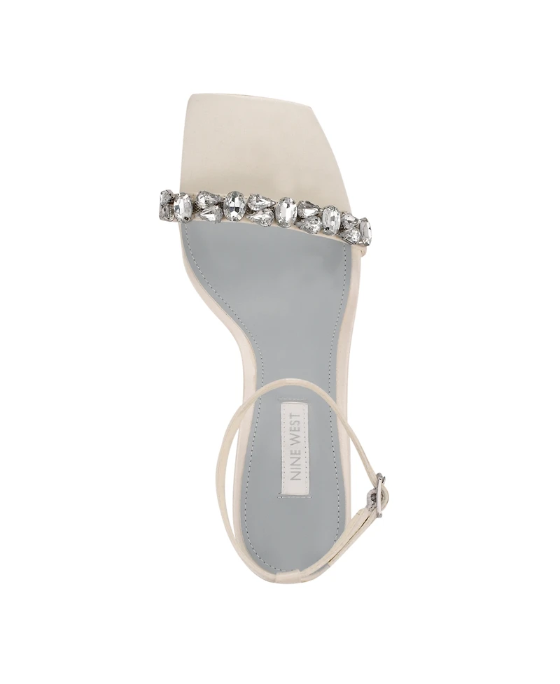 Nine West Women's Yazmin Bridal Ankle Strap Dress Sandals