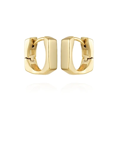 Vince Camuto Gold-Tone Rectangle Huggie Hoop Earrings