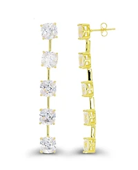 Dangling Earrings in 14K Gold Plated Sterling Silver