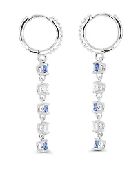 Dangling Huggie Earrings in Sterling Silver