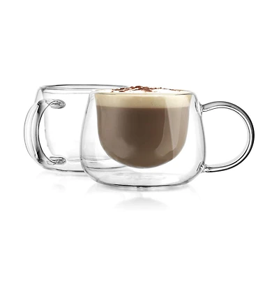 Godinger Alesia Tea Double Wall Cups, Set of 2
