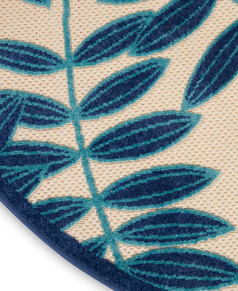 Nourison Home Aloha ALH18 4' x Round Area Rug