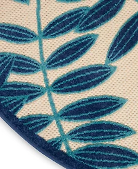 Nourison Home Aloha ALH18 4' x Round Area Rug