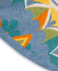 Nourison Home Aloha ALH22 4' x 4' Round Outdoor Area Rug