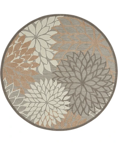 Nourison Home Aloha ALH05 7'10" x Round Outdoor Area Rug