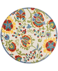 Nourison Home Aloha ALH17 4' x Round Outdoor Area Rug