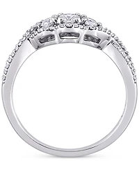 Diamond Three Stone Engagement Ring (1/2 ct. t.w.) 14k White Gold