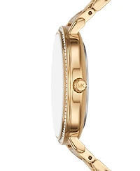 Michael Kors Women's Pyper Three-Hand Gold-Tone Bracelet Watch 38mm