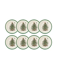 Spode Christmas Tree Salad Plates, Set of 8