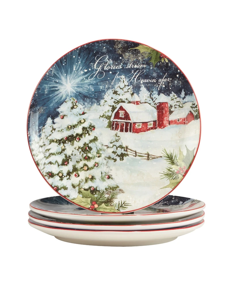 Certified International Silent Night 16 Piece Dinnerware Set