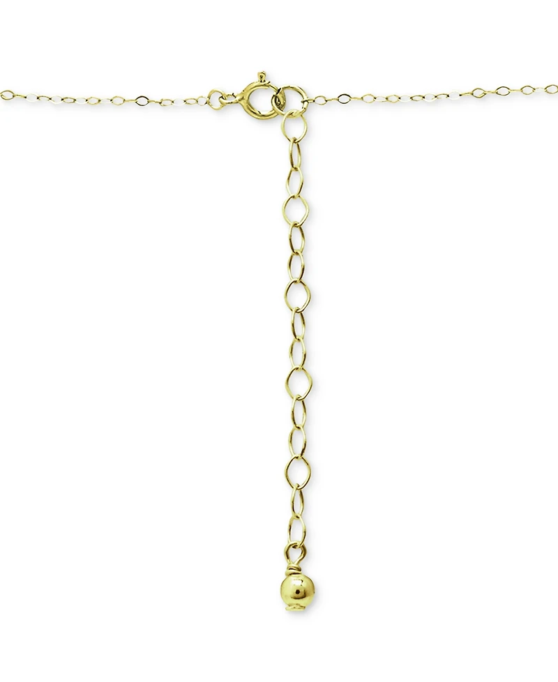Giani Bernini Lab-Grown Ruby (1/4 ct. t.w.) & Cubic Zirconia Strawberry Pendant Necklace, 16" + 2" extender, Created for Macy's