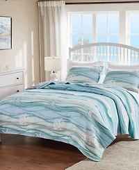 Greenland Home Fashions Maui 3-Pc. Quilt Set, Full/Queen