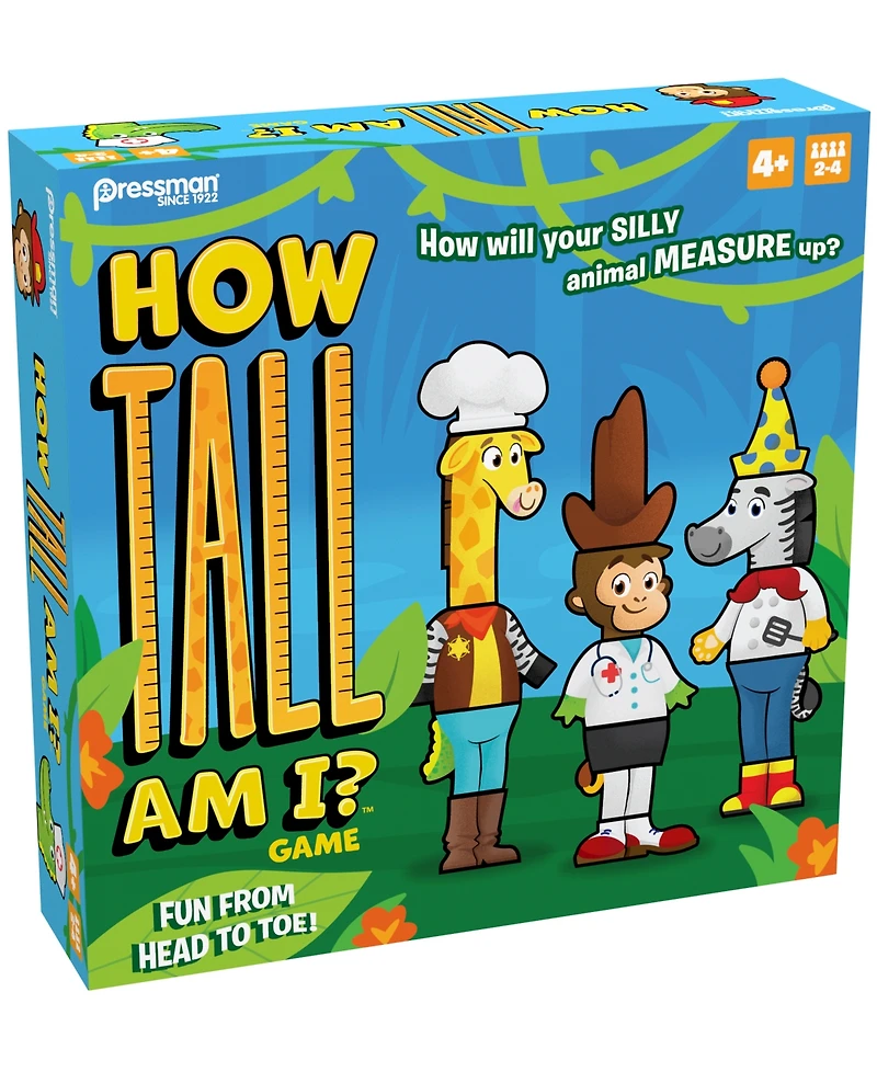 Pressman Toy How Tall Am I Game Set, 33 Piece